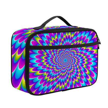 Abstract Dizzy Moving Optical Illusion Portable Lunch Bag