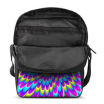Abstract Dizzy Moving Optical Illusion Rectangular Crossbody Bag