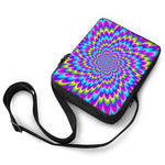 Abstract Dizzy Moving Optical Illusion Rectangular Crossbody Bag