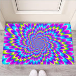 Abstract Dizzy Moving Optical Illusion Rubber Doormat
