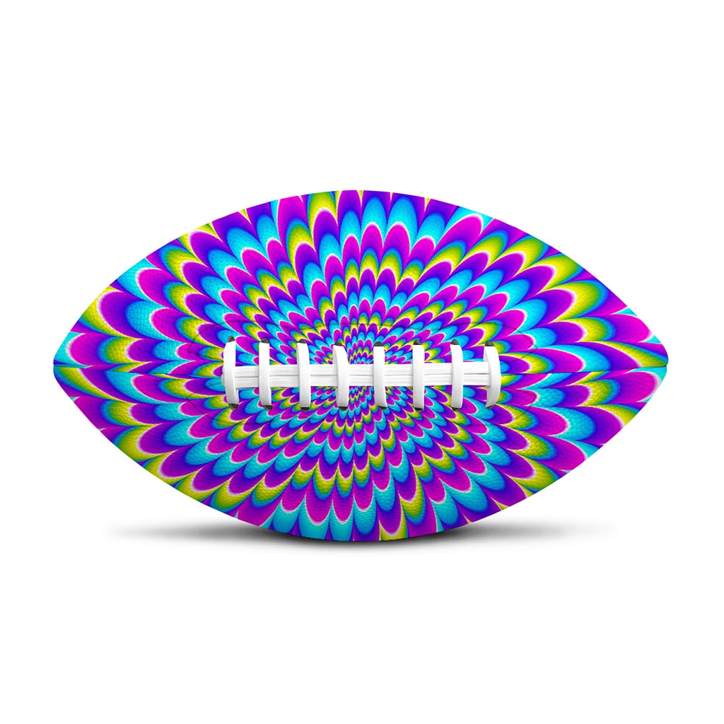 Abstract Dizzy Moving Optical Illusion Rugby Ball