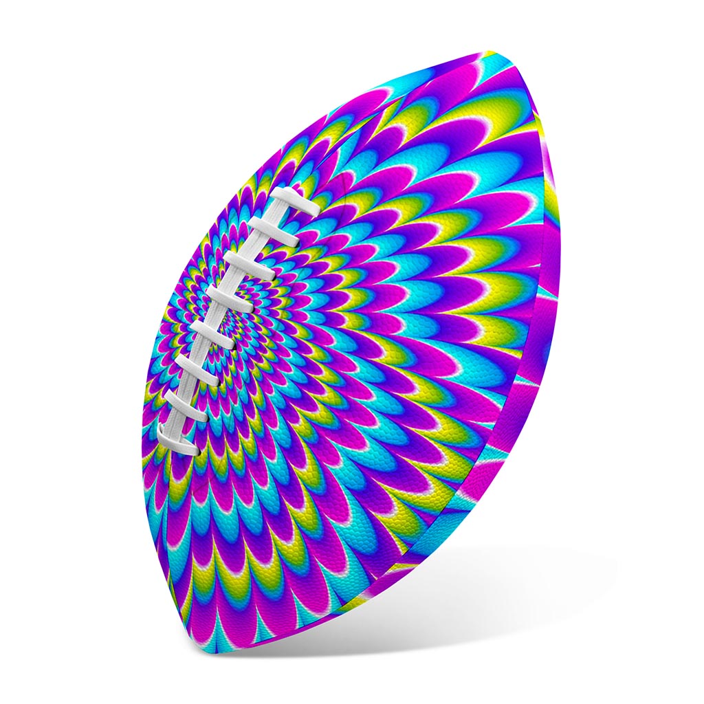 Abstract Dizzy Moving Optical Illusion Rugby Ball