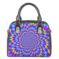 Abstract Dizzy Moving Optical Illusion Shoulder Handbag