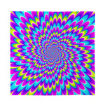 Abstract Dizzy Moving Optical Illusion Silk Bandana