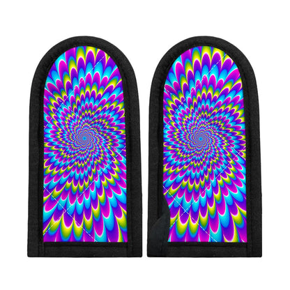 Abstract Dizzy Moving Optical Illusion Skillet Handle Cover
