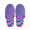 Abstract Dizzy Moving Optical Illusion Slippers