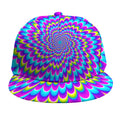 Abstract Dizzy Moving Optical Illusion Snapback Cap