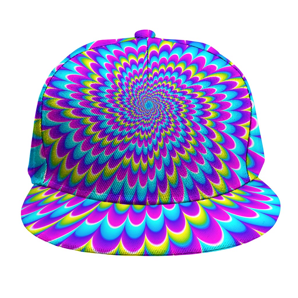 Abstract Dizzy Moving Optical Illusion Snapback Cap