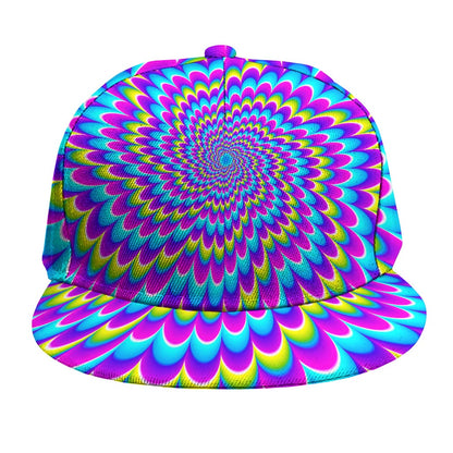 Abstract Dizzy Moving Optical Illusion Snapback Cap