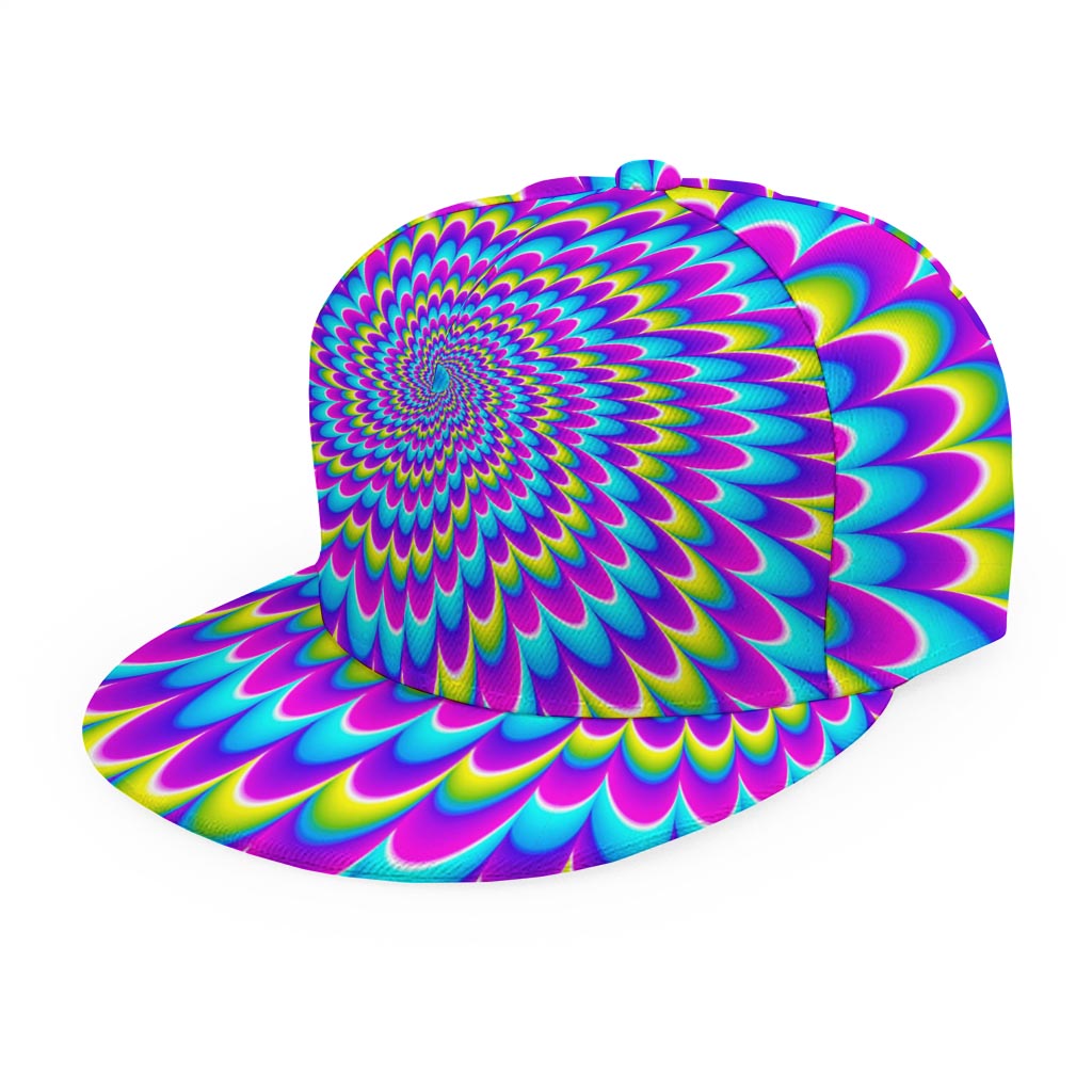 Abstract Dizzy Moving Optical Illusion Snapback Cap