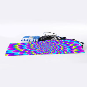 Abstract Dizzy Moving Optical Illusion Sports Towel