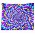 Abstract Dizzy Moving Optical Illusion Tapestry