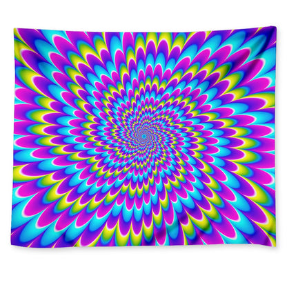 Abstract Dizzy Moving Optical Illusion Tapestry