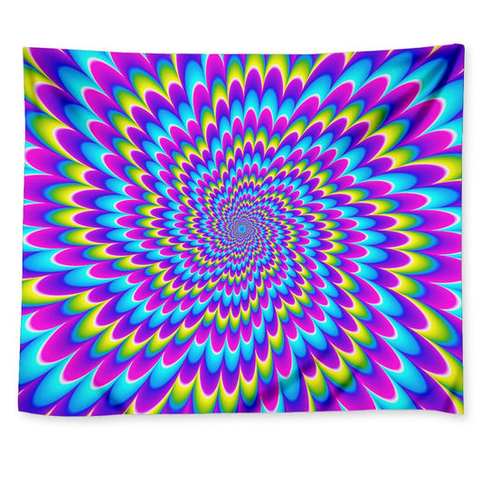 Abstract Dizzy Moving Optical Illusion Tapestry