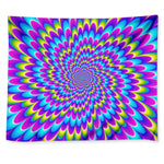 Abstract Dizzy Moving Optical Illusion Tapestry