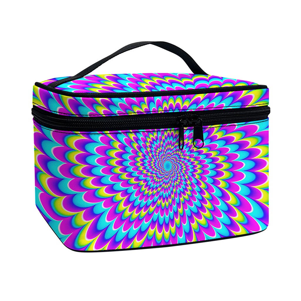 Abstract Dizzy Moving Optical Illusion Travel Makeup Bag