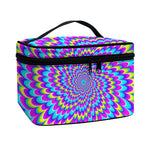 Abstract Dizzy Moving Optical Illusion Travel Makeup Bag