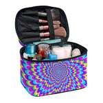 Abstract Dizzy Moving Optical Illusion Travel Makeup Bag