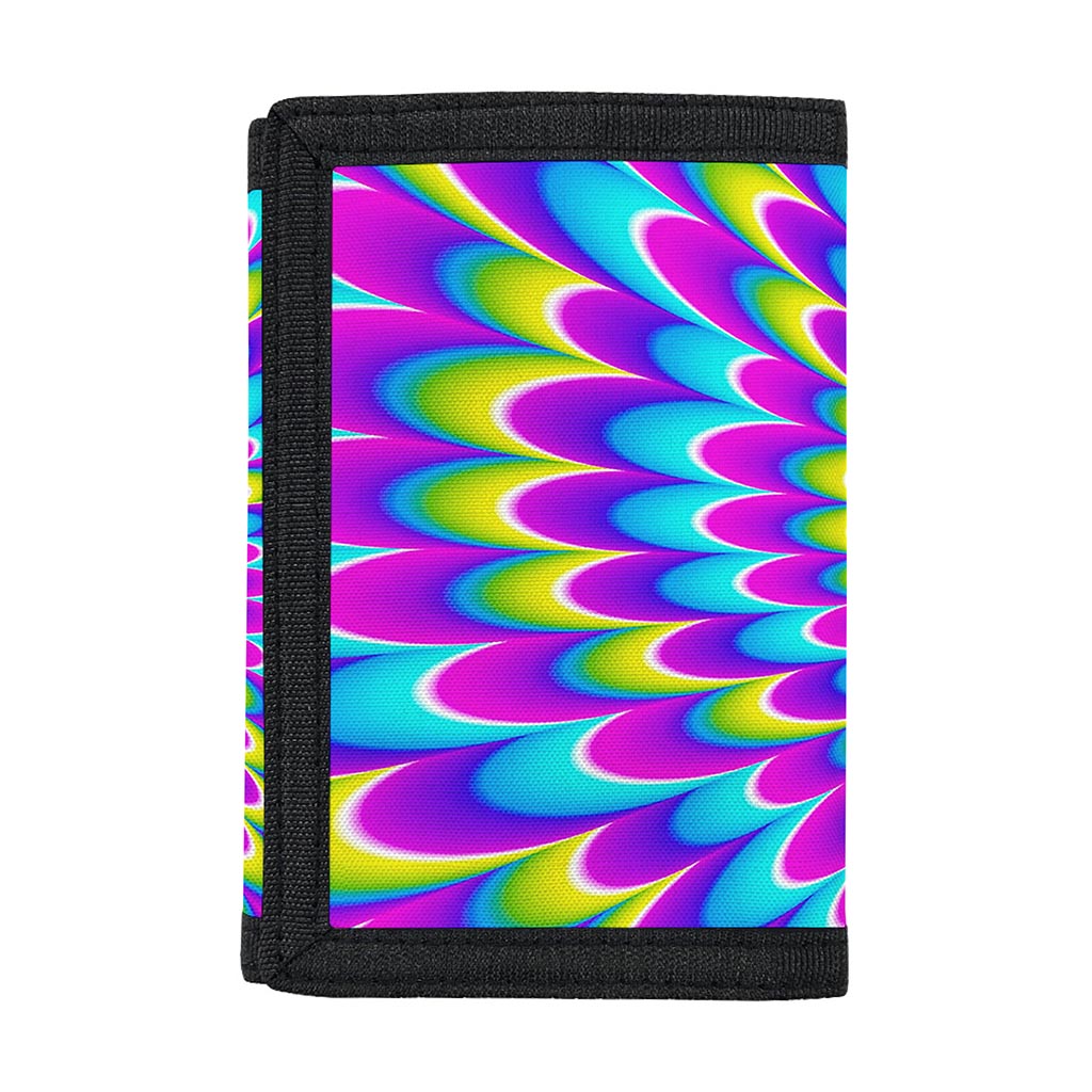 Abstract Dizzy Moving Optical Illusion Trifold Wallet
