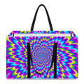Abstract Dizzy Moving Optical Illusion Utility Tote Bag