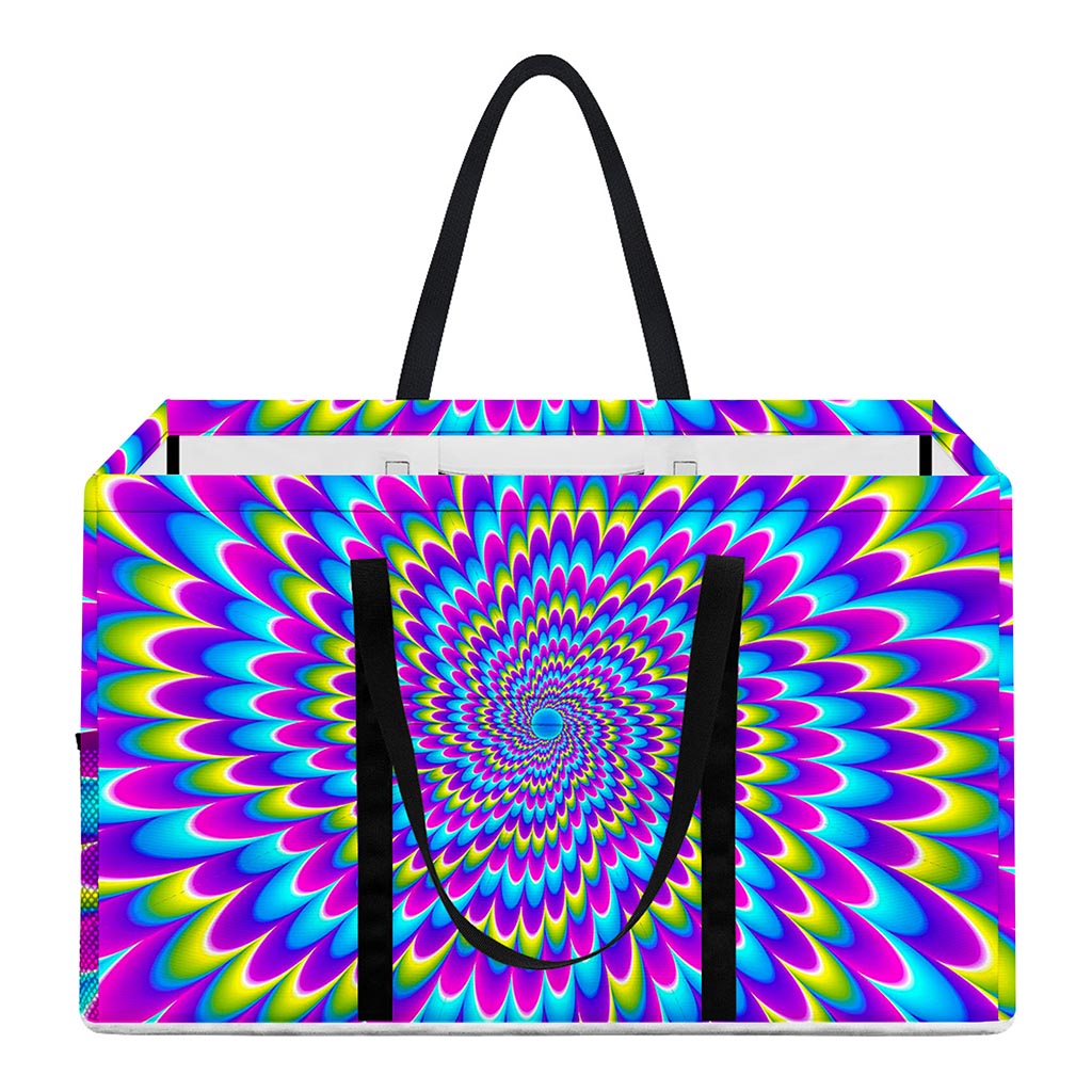 Abstract Dizzy Moving Optical Illusion Utility Tote Bag