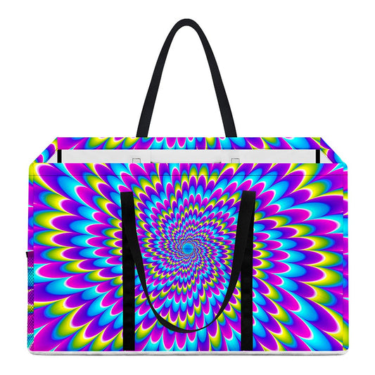 Abstract Dizzy Moving Optical Illusion Utility Tote Bag