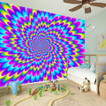 Abstract Dizzy Moving Optical Illusion Wall Sticker