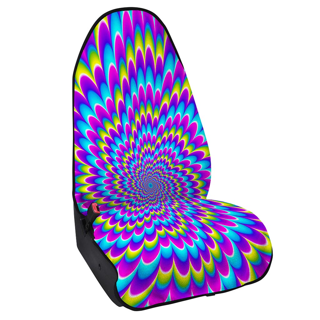 Abstract Dizzy Moving Optical Illusion Waterproof Car Seat Cover