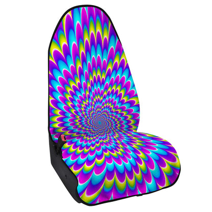 Abstract Dizzy Moving Optical Illusion Waterproof Car Seat Cover