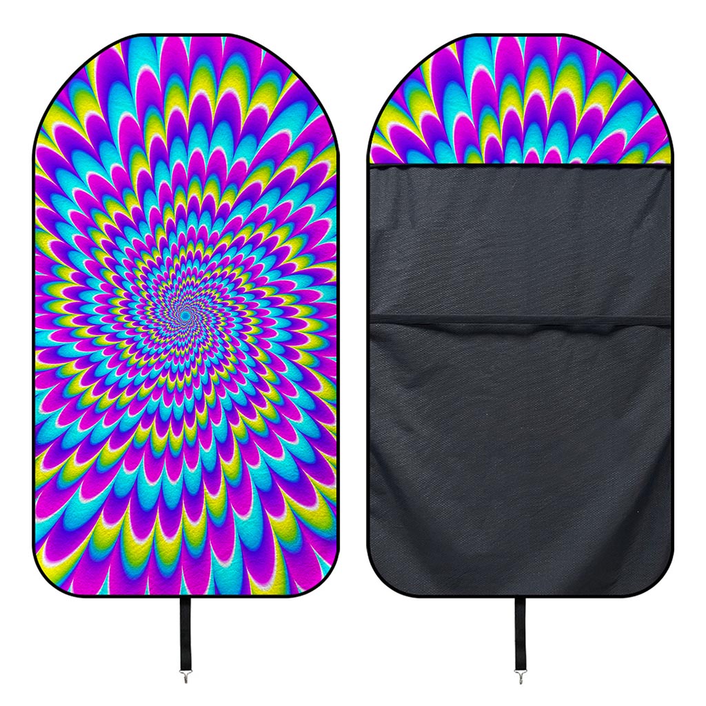 Abstract Dizzy Moving Optical Illusion Waterproof Car Seat Cover