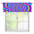 Abstract Dizzy Moving Optical Illusion Window Valance
