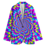 Abstract Dizzy Moving Optical Illusion Women's Blazer