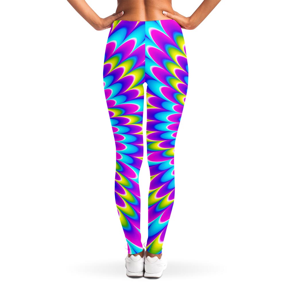 Abstract Dizzy Moving Optical Illusion Women's Leggings