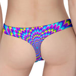 Abstract Dizzy Moving Optical Illusion Women's Thong