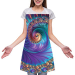 Abstract Fractal Print Adjustable Apron