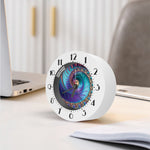 Abstract Fractal Print Alarm Clock
