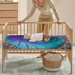 Abstract Fractal Print Baby Crib Sheet