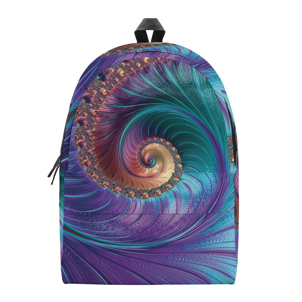 Abstract Fractal Print Backpack