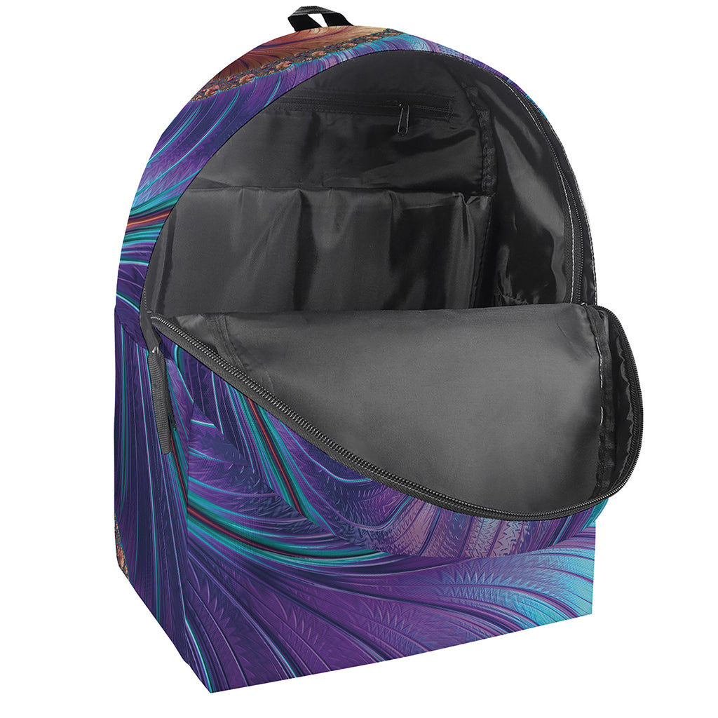 Abstract Fractal Print Backpack