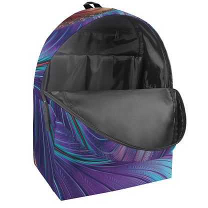 Abstract Fractal Print Backpack
