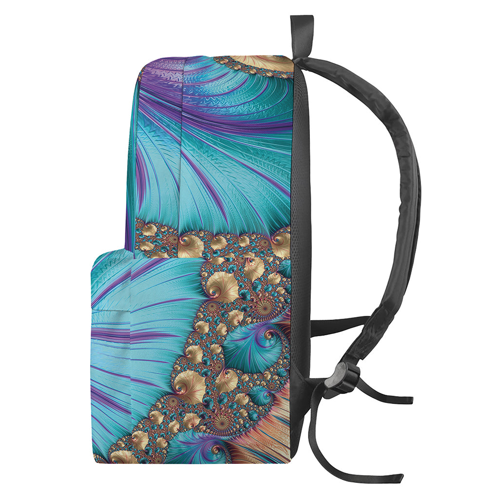 Abstract Fractal Print Backpack