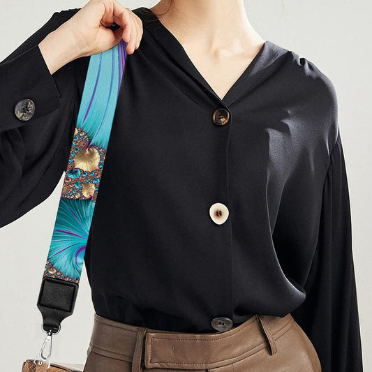 Abstract Fractal Print Bag Strap