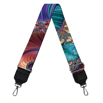 Abstract Fractal Print Bag Strap