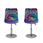 Abstract Fractal Print Bar Stool Covers