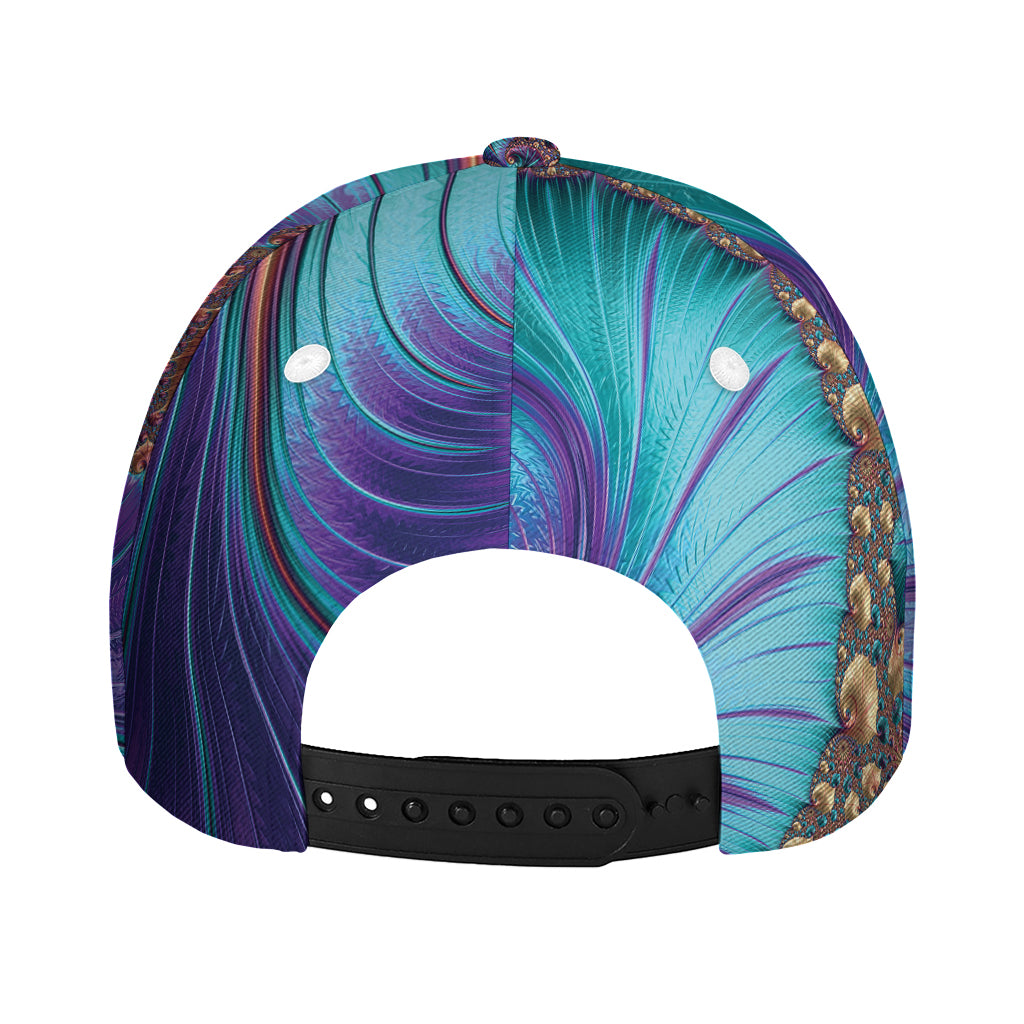 Abstract Fractal Print Baseball Cap