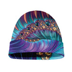 Abstract Fractal Print Beanie