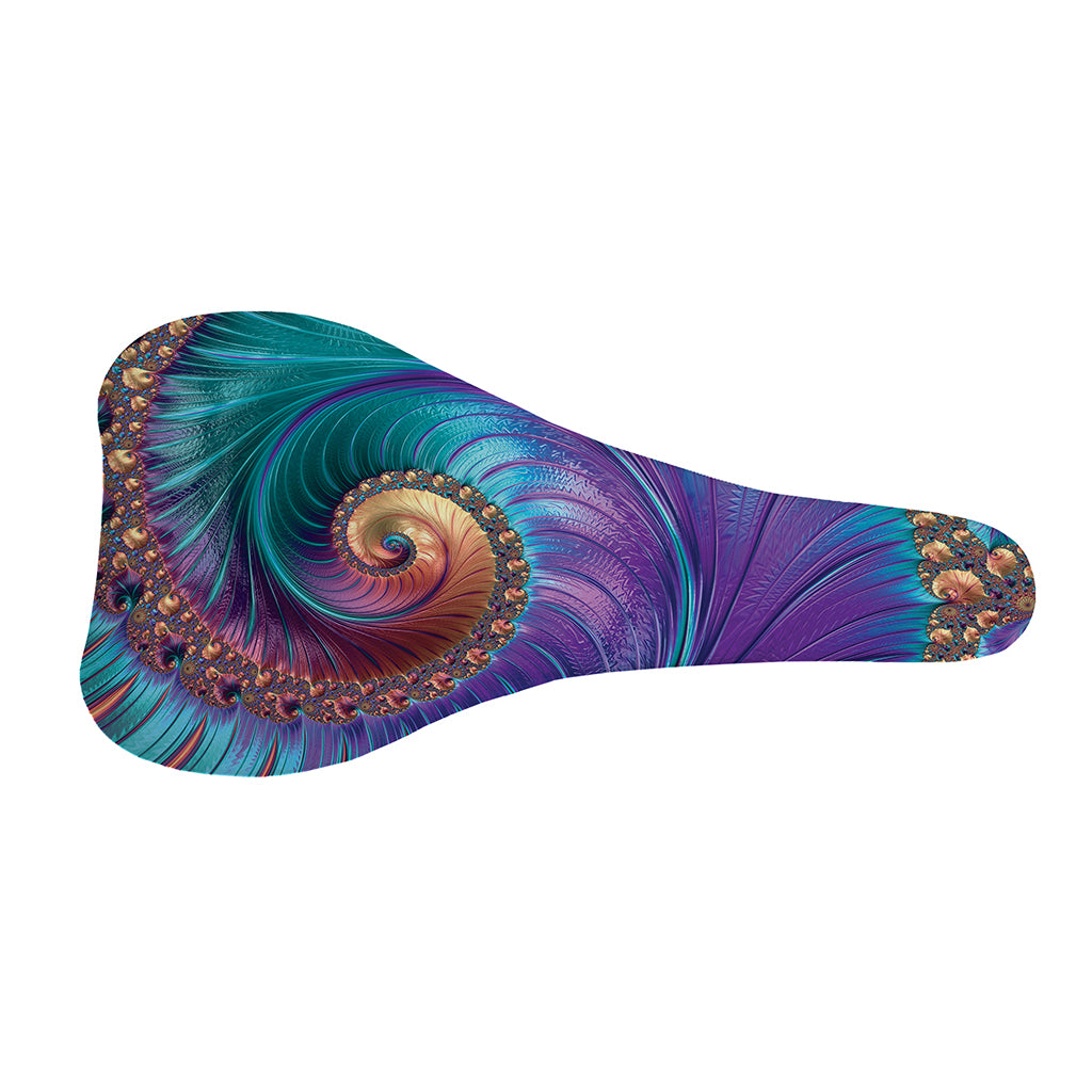 Abstract Fractal Print Bicycle Seat Cover