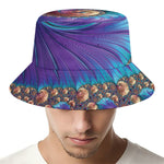 Abstract Fractal Print Bucket Hat