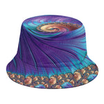 Abstract Fractal Print Bucket Hat
