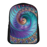 Abstract Fractal Print Casual Backpack